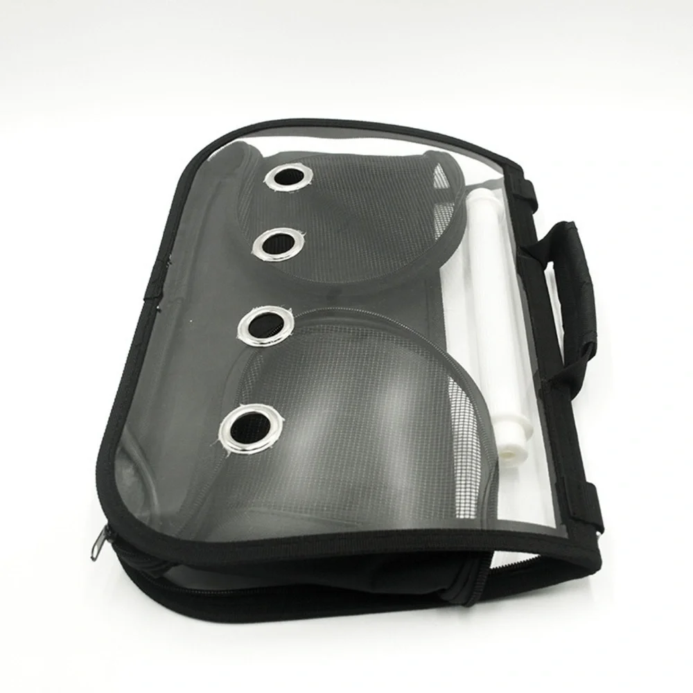 Final Sale Portable Bird Carrier Travel Cage Pet Mesh Folding Breathable Bag M - Picture 11 of 13